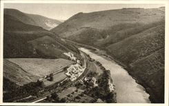 VINTAGE POSTCARD Blick von der Michelskapelte auf Saarhausen