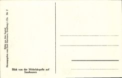 VINTAGE POSTCARD Blick von der Michelskapelte auf Saarhausen