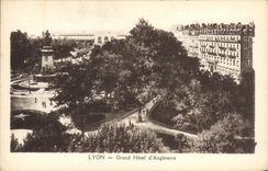 VINTAGE POSTCARD Lyon Large Hotel of England