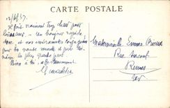 VINTAGE POSTCARD Lyon Large Hotel of England