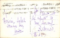 CPA Lourdes La basilique et le Pic du Jer Moutons