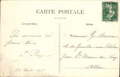 VINTAGE POSTCARD the Basilica and the old Church of Ars