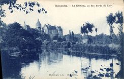 CPA Chateaudun Le Chateau vu des Bords du Loir