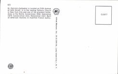 MODERN CARD Holy Patricks Cathedral iFifth which occurred New York