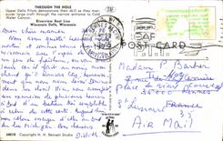 MODERN CARD Through The Hole Riverview Boat Line Wisconsin Dells Wisconsin Boat