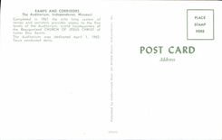 MODERN CARD Ramps and Corridors the Auditorium Independence Missouri