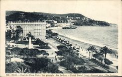 CPA Nice Quai des Etats Unis Vue Generale Les Jardins 