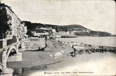 CPA Nice Quai Midi Les Ponchettes Lavandieres