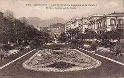 CPA Menton Les Nouveaux Jardins et le Casino 