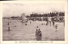 CPA Berck Plage La Plage a Maree Haute