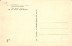 Riñones de Trouville de la POSTAL de la VENDIMIA de los tambores y de los muelles de las playas