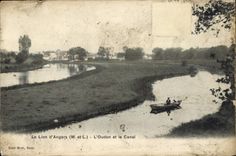 La POSTAL de la VENDIMIA el león de encoleriza Oudon y el canal