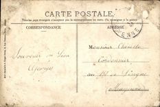 La POSTAL de la VENDIMIA el león de encoleriza Oudon y el canal