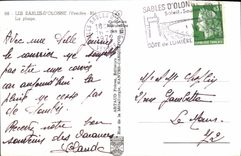 MODERN CARD Sables d'Olonne the Beach