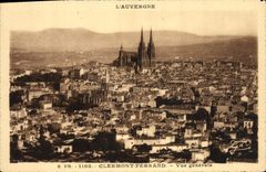VINTAGE POSTCARD Clermont Ferrand View
