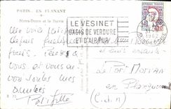 CPM Paris En Flanant Notre Dame et le Parvis