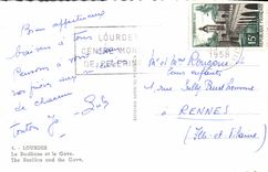 POSTAL MODERNA pesado la basílica y dio