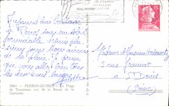 MODERN CARD Perros Guirec the Beach of Trestraou seen of the Road of the Cornice