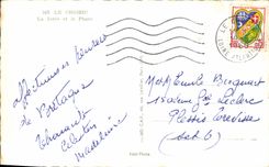 POSTAL MODERNA Croisic el embarcadero y el Sinning de los pescados del faro