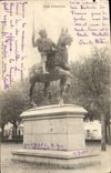 VINTAGE POSTCARD Dinan the Statue of Duguesclin Horse