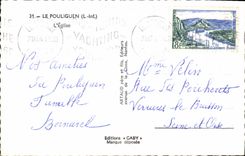 MODERN CARD Pouliguen the Church