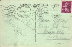 VINTAGE POSTCARD Notre Dame De Folgoet granite Jube of Kersanton