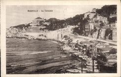 CPA Marseille La Corniche Bateaux Barques