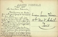 CPA Marseille Le Chateau d'If Bateau Barque