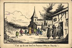 CPA Fantaisie Femmes Enfants