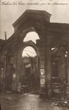 CPA Senlis La gare Incondiee par les Allemands Militaria 