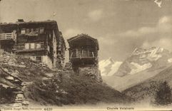 VINTAGE POSTCARD Valaisan Country cottages