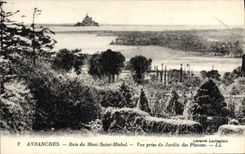CPA Avranches Baie du Mont Saint Michel Vue Prise du Jardin des Plantes