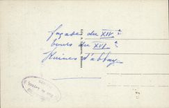 POSTAL Soissons santo Jean de la VENDIMIA del caballo de los caballos de coche del ataque frontal de las vides