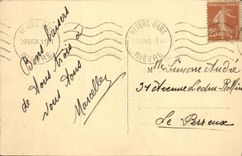 VINTAGE POSTCARD Nevers Carries of Croux