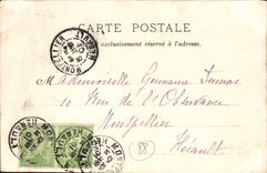 VINTAGE POSTCARD Surroundings of Plombieres the sheet Dorothee old woman and her goat