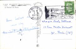 CPM Biarritz Le Rocher du Basta