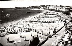 MODERN CARD St Jean de Lutz the beach seen in direction of Sainte Barb