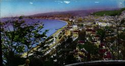 POSTAL MODERNA Niza vista del castillo