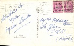 POSTAL MODERNA Niza vista del castillo