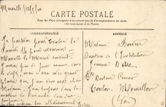 CPA Marseille Place Sadi Carnot et Rue Colbert Tramway