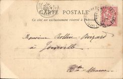 VINTAGE POSTCARD Fontainebleau the Large Street