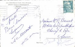 POSTAL MODERNA Chatelguyon pone el casino del teatro de Brosson y el establecimiento hidropático