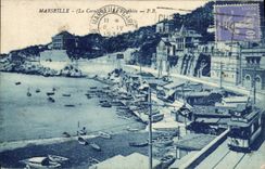 CPA Marseille La Corniche le Prophete Tramway