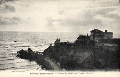 VINTAGE POSTCARD Picturesque Biarritz To lay down Sun on the Ocean