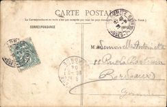 VINTAGE POSTCARD Biarritz Belza Villa and the Pyrenees