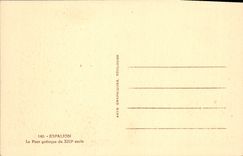 VINTAGE POSTCARD Espalion the Gothic Bridge of 13th