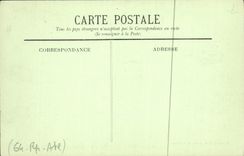 VINTAGE POSTCARD Artistic Biarritz a Vagueness with the Rock of the Cross