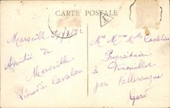 POSTAL Marsella de la VENDIMIA la bahía de la cornisa del profeta