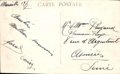 CPA Marseille Panorama de la Corniche Vue prise du chateau d'If Bateau 