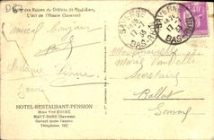 POSTAL alto Barr de la VENDIMIA el hotel